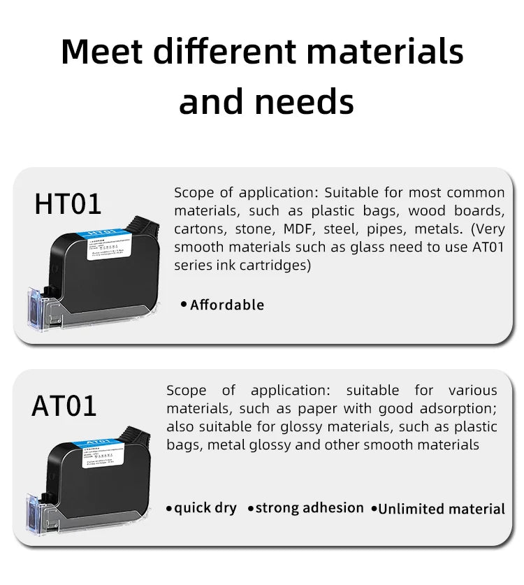 High Adhesion Solvent Quick-drying Ink Cartridge Suitable For Inkjet Printer 2588/2580/JS12/JS10 Non-encrypted General Model