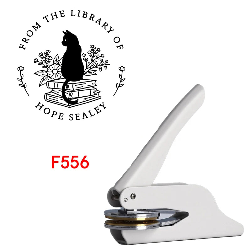 Custom Embosser Stamp,From the Library Embosser,Personalized Book Embosser Stamps,Custom Logo,Magic School,Gift for Book Lover