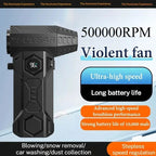 500000RPM Air Blower X11 Super Powerful Compressed Air Duster Electricity Consumption Display Air Vacuum Blower Jet Fan For Car