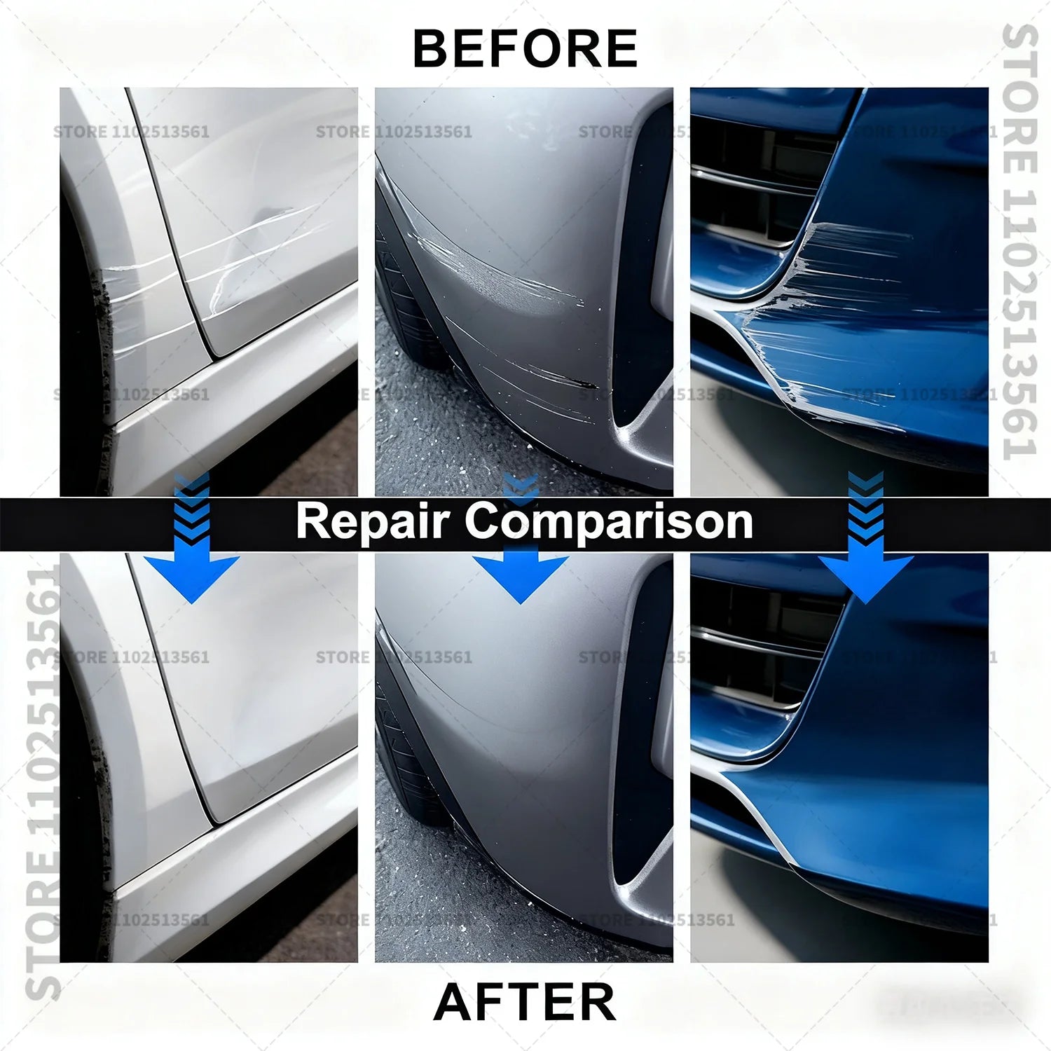 For Tesla Model 3 Y X S Scratch Removal and Wheel Hub Touch Up Pen Paint Clear Coat To Enhance Gloss Pearl White Deepsea Blue