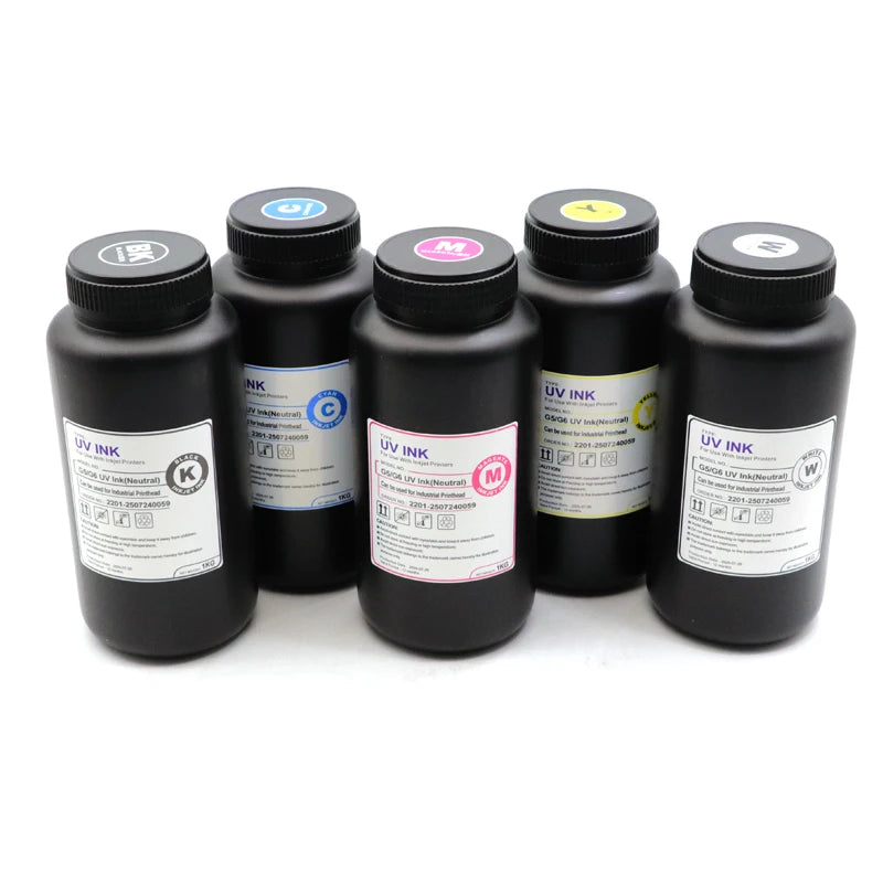 1000ML LED Curable UV Ink For Ricoh G5 G6 Gen3 Gen4 Gen4L Gen5 Gen5i Gen5S Gen6 G3 G4 G5i Printhead Hard Soft Neutral UV Ink