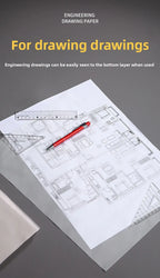 500/50 Sheets Tracing Paper A5 A4 White Translucent Sketching Papers Drawing For Drawing Art Paper Office School Art Supplies