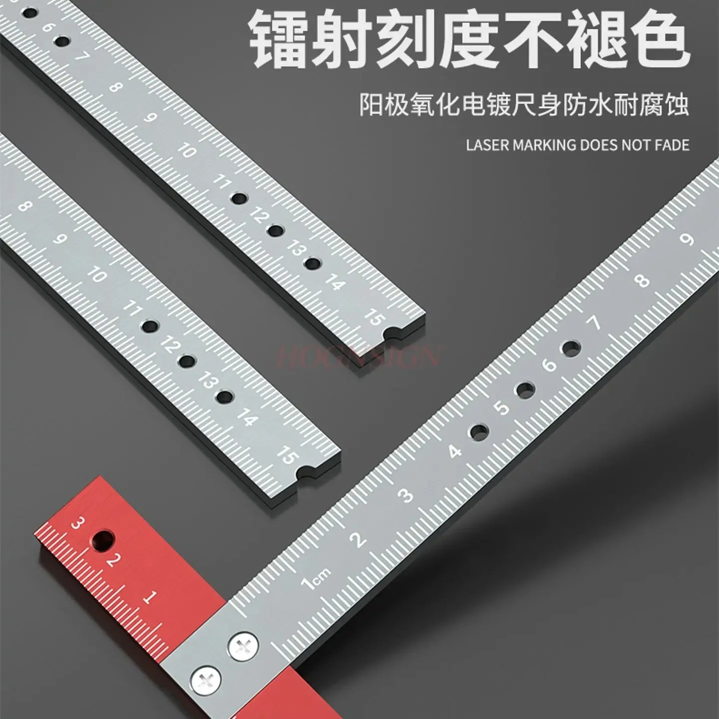 1pcs T-shaped square ruler aluminum alloy industrial grade high-precision T-shaped ruler T-shaped ruler multifunctional ruler