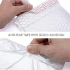 2026 50Pcs Bubble Mailers White Poly Bubble Mailer Self Seal Padded Gift Bag Packaging Envelope Bags Book Shipping Package Bag
