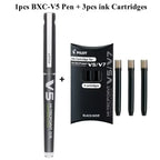 Japan Pilot V5/V7 Gel Pen Straight Liquid Replaceable Ink Cartridge 0.5/0.7mm for Writing School Stationery Office Accessories