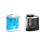 Tenwin Electric/Manual 2 in 1 Pencil Portable Sharpener Safe Student Helical Steel Blade Kids Adults Auto Pencil Sharpener 8005
