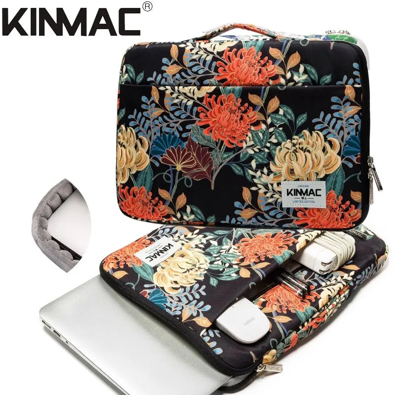 Shockproof Brand Kinmac Laptop Bag 12,13,14,15.4,15.6,16 Inch,Waterproof Lady Man Sleeve Case For MacBook Air Pro M1 Handbag PC