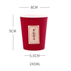 40/60 Pcs Chinese Style Wedding Red Cup Disposable Thicken Chinese Red Wedding Banquet Paper Cup Party Decor Supplies