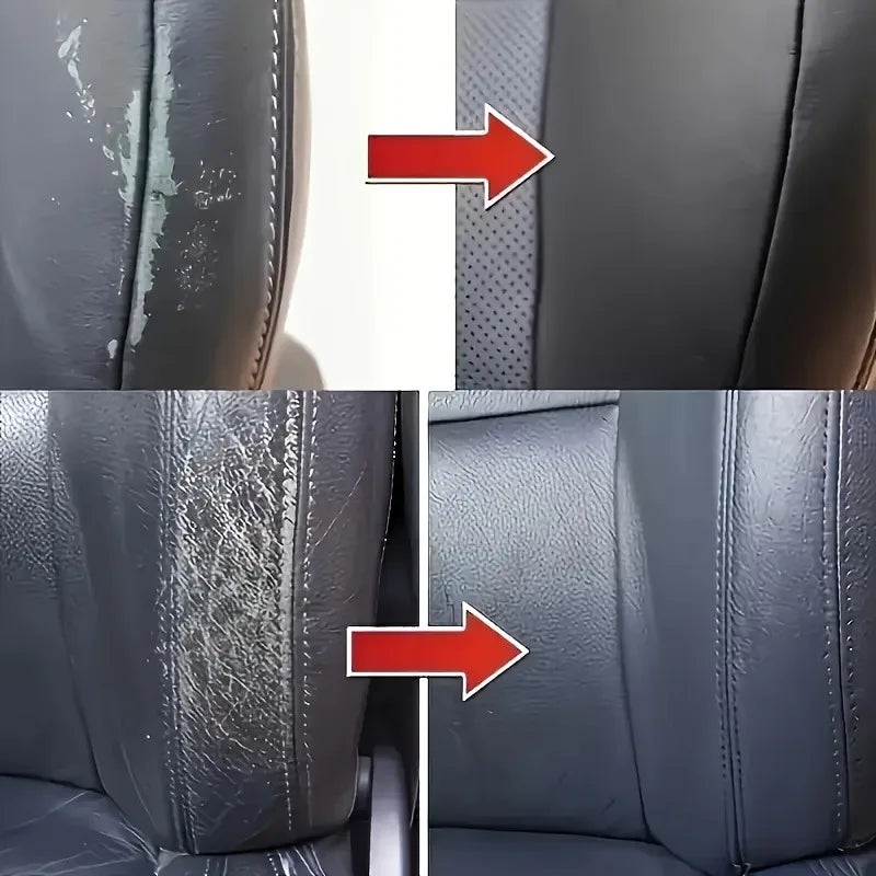 Car Button Paint Repair Pen | Black Touch-Up | Fix Interior/Steering Wheel/Dashboard Scratches | Leather Seat Color Matching