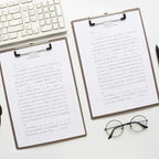2Pcs Document Folder A6/A5/A4 Clipboard Ticket Bill Holder Hanging Cardboard File Folder Board Notepad Board Writing Pad