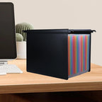 Expanding Hanging File Folder 25 Pocket Large Capacity with Tabs Accordion File Organizer for Receipts Envelopes Filing Cabinet