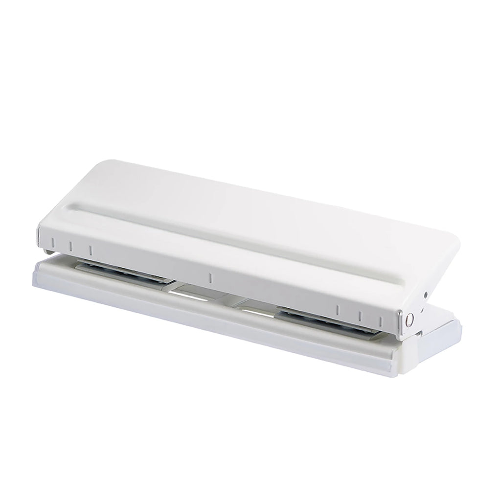 Adjustable 6-Hole Desktop Punch Puncher for A4 A5 A6 B7 Dairy Planner Organizer Six Ring Binder with 6 Sheet Capacity