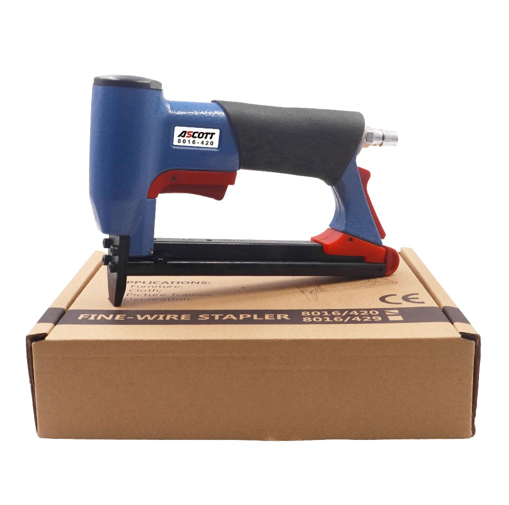 21 Gauge Pneumatic Upholstery Stapler 12.8mm Width Crown Air Stapler Gun for Furniture Woodworking and DIY Projects Nailing Gun