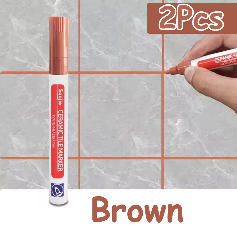 1-10Pcs 10 Colors Waterproof Tile Floor Marker Pen Wall Grout Pen for Kitchen Bathroom Ceramic Seam Paint Gap Repair Tools
