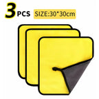 3-30PCS Car Nano Ultra Fiber Cloth Towel Microfiber Car Wash Towel Coral Fleece Towel Car Care Clean Cloth for Car Home Living
