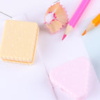 3pcs/lot Creative Fresh and Cute Biscuit Pencil Sharpener Children's Pencil Sharpener Stationery Random Colors