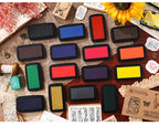 Multicolor Self-Inking Stamp Ink Pad for Planners Art Scrapbooking Student School Supplies Colorful Stationery Accessories