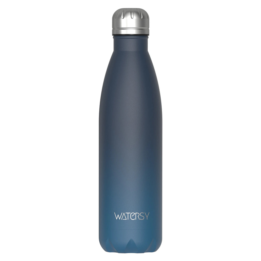 WATERSY 500ml Stainless Steel Water Bottle Insulated Vacuum Flask Double Wall Thermal Cup Keep Cold Hot Sports Kettle