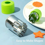 Mini Fruit Forks For Children Kids Cute Animal Food Picks Snack Toothpicks With Vegetable Cutter Set Silicone Lunch Box Dividers