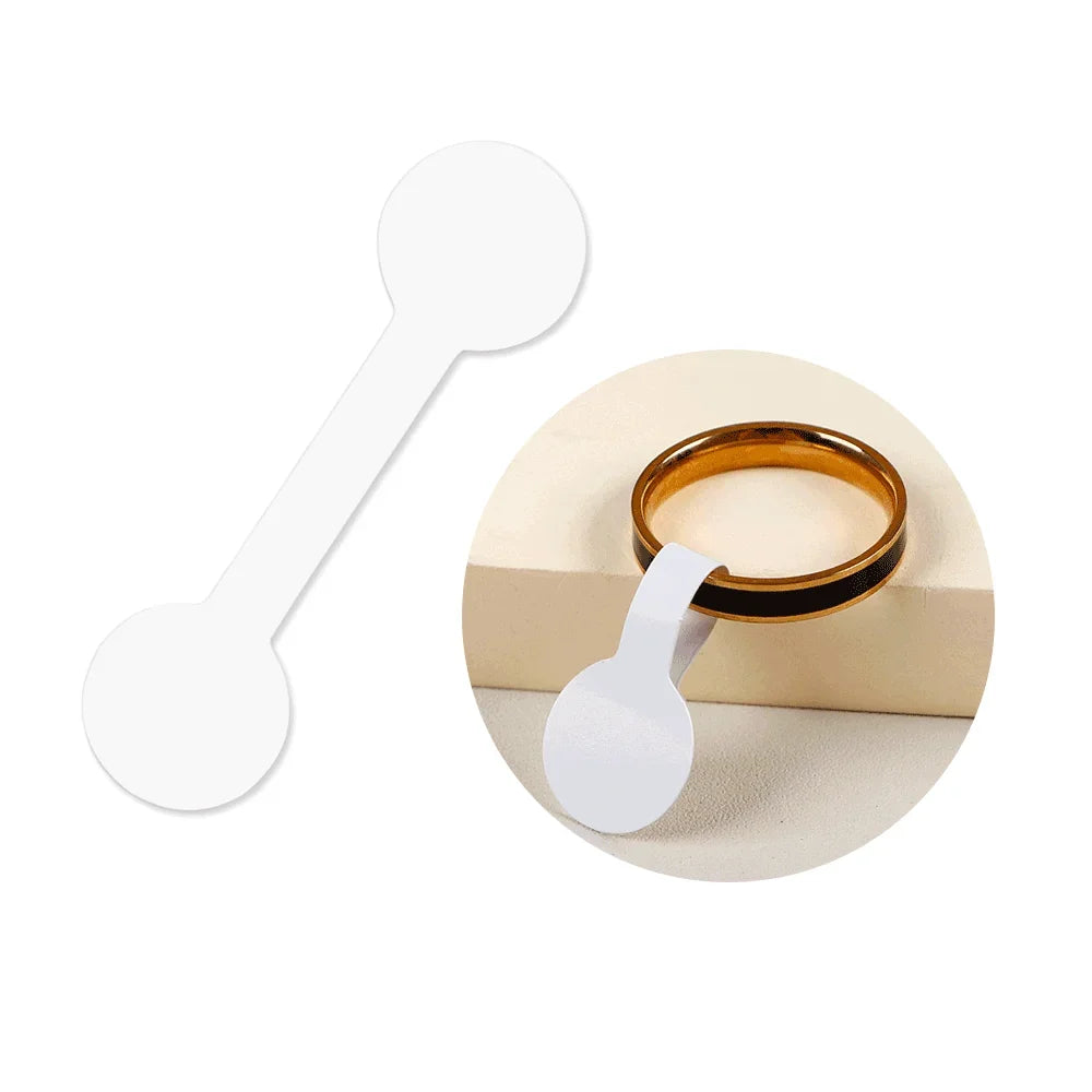 100/200PCS Round Price Tag for Jewelry Bracelet Earring Necklace Display Stand Card Packaging Sticker Self Adhesive Blank Label
