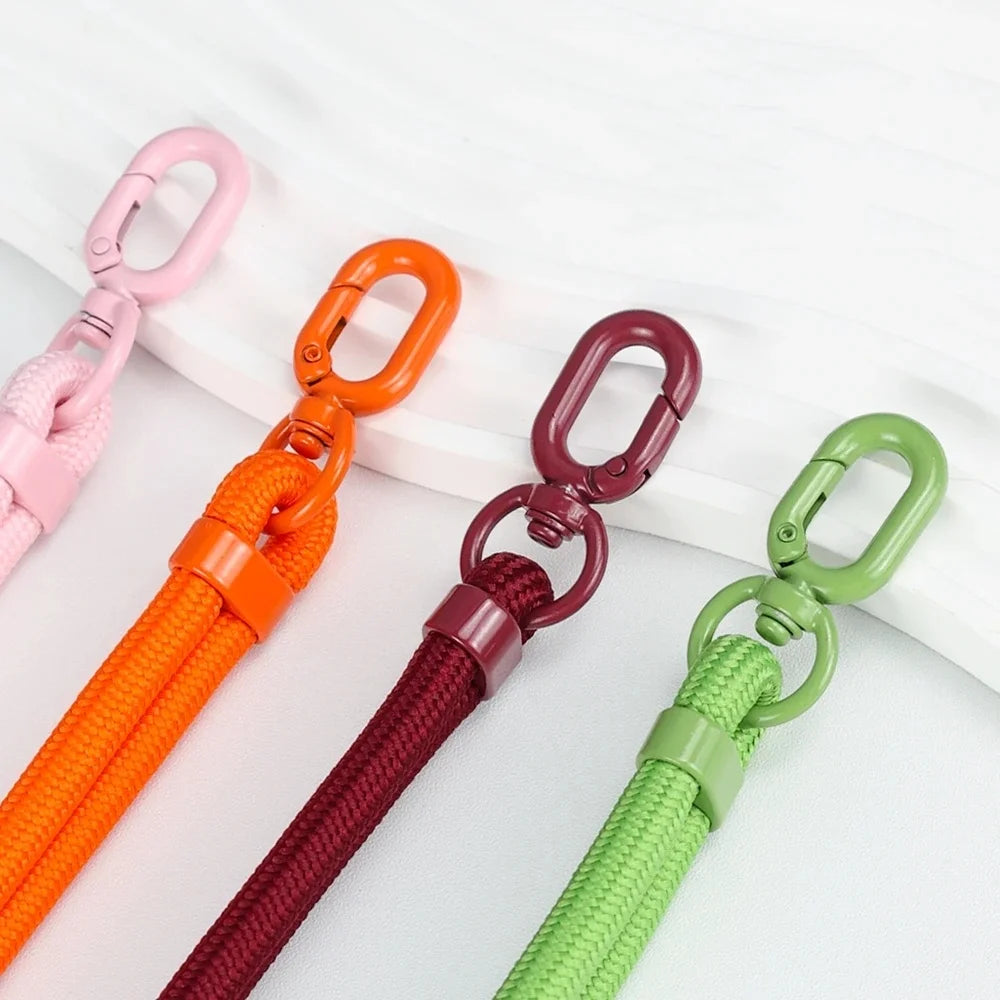 Colorful Adjustable Long Lanyard for Mobile Cell Phone Candy Solid Color Crossbody Necklace Anti-Lost Strap for Phone Universal