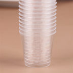 50Pcs Kitchen Party Shot Glasses Jelly Cups Tableware Tasting 30ML Disposable Mini Clear Plastic Cup Outdoor Picnic Birthday