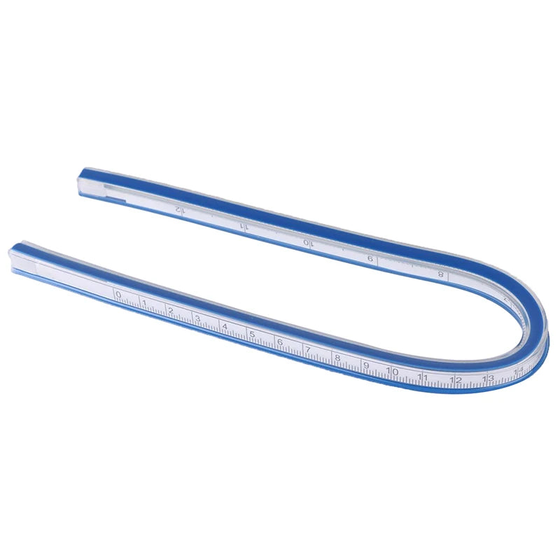1Pc 30CM Flexible Curve Ruler Drafting Drawing Measure Tool Soft Plastic Tape
