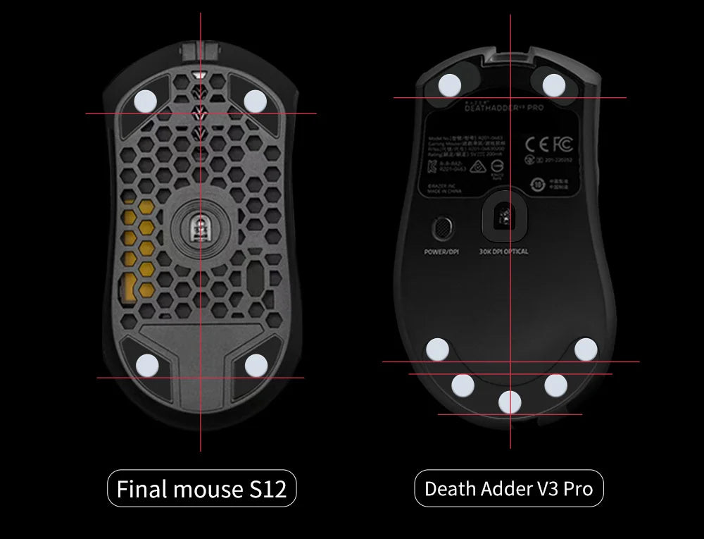 X-Raypad Jade Speed DIY Mouse Skates – Universal D6.5mm PTFE Dots