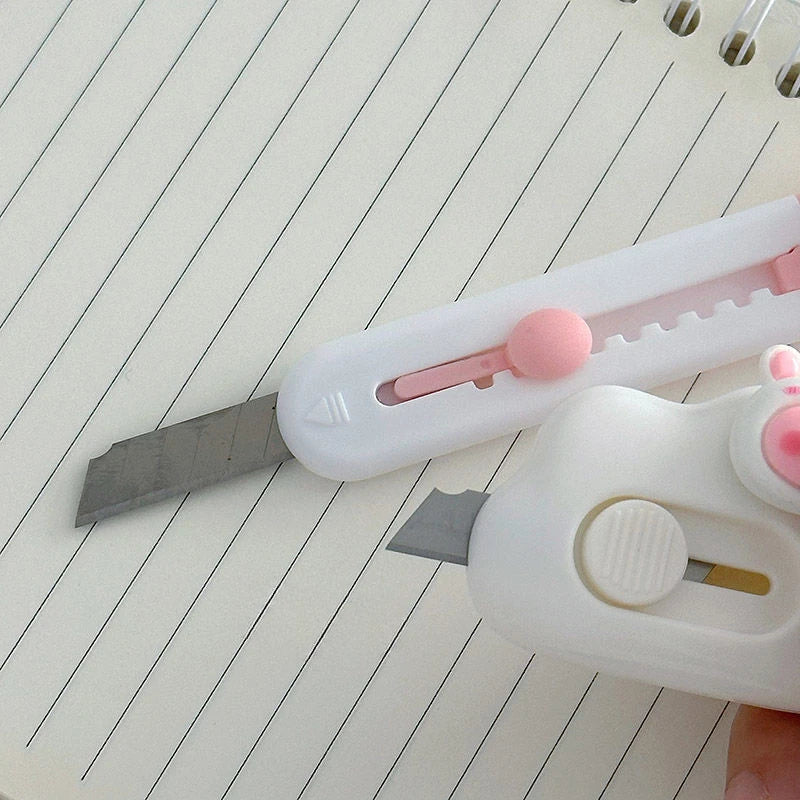 1pc Cartoon Mini Utility Knife Personalized Gift Handcrafted Cardboard Cutter Letter Opener for Students and DIY
