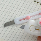 1pc Cartoon Mini Utility Knife Personalized Gift Handcrafted Cardboard Cutter Letter Opener for Students and DIY