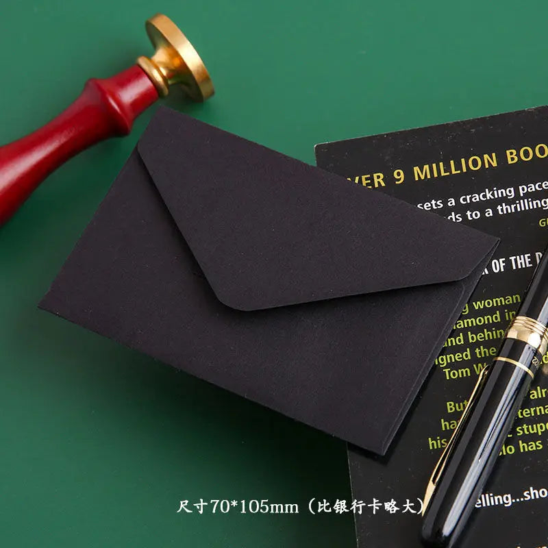 20pcs/lot Black White Kraft Paper Envelopes Vintage European Style Envelope for Business Card Invitation Back To School