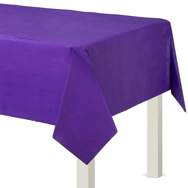 Solid Purple Color Party Decorations Disposable Paper,Cups,Plates,Spoons,Kids Birthday Supplies Baby Shower Decorations