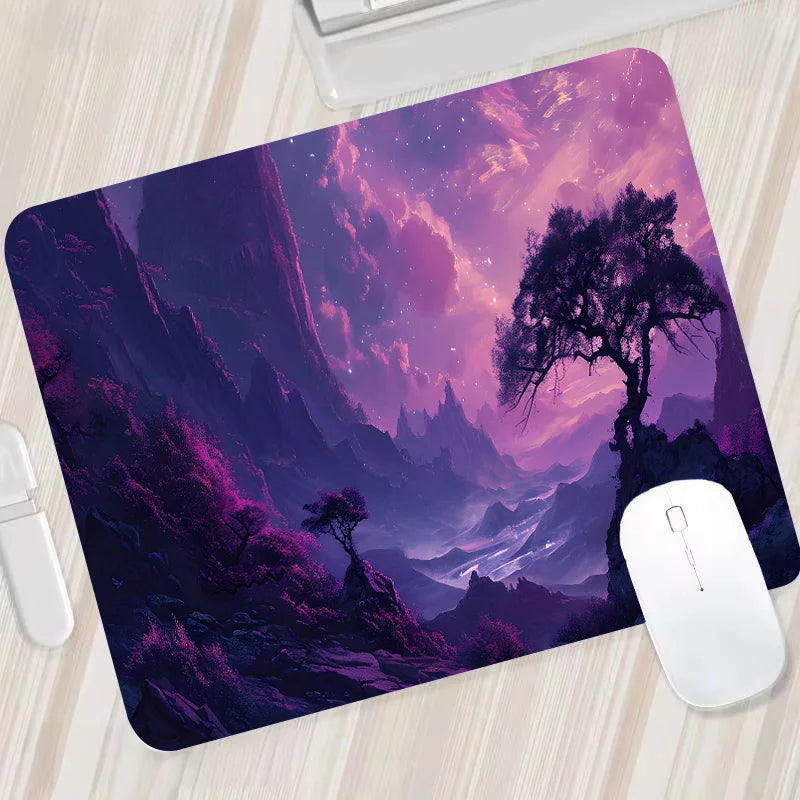Night Moonlight Large Cool Mouse Pad Laptop Non-Slip Esports Office Desk Mat Game Player Mousepad Mini PC Desktop Accessories