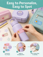 1pc 140 PCS Custom Name Labels, Personalized Cute Daydream Stickers for Bottles, Bags, Lunch Boxes, Clothes & Supplies