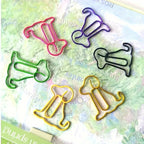 20pcs Colorful Animal Paper Clips - Cute Sitting Dog Design, Iron Material, Perfect for Office Organization