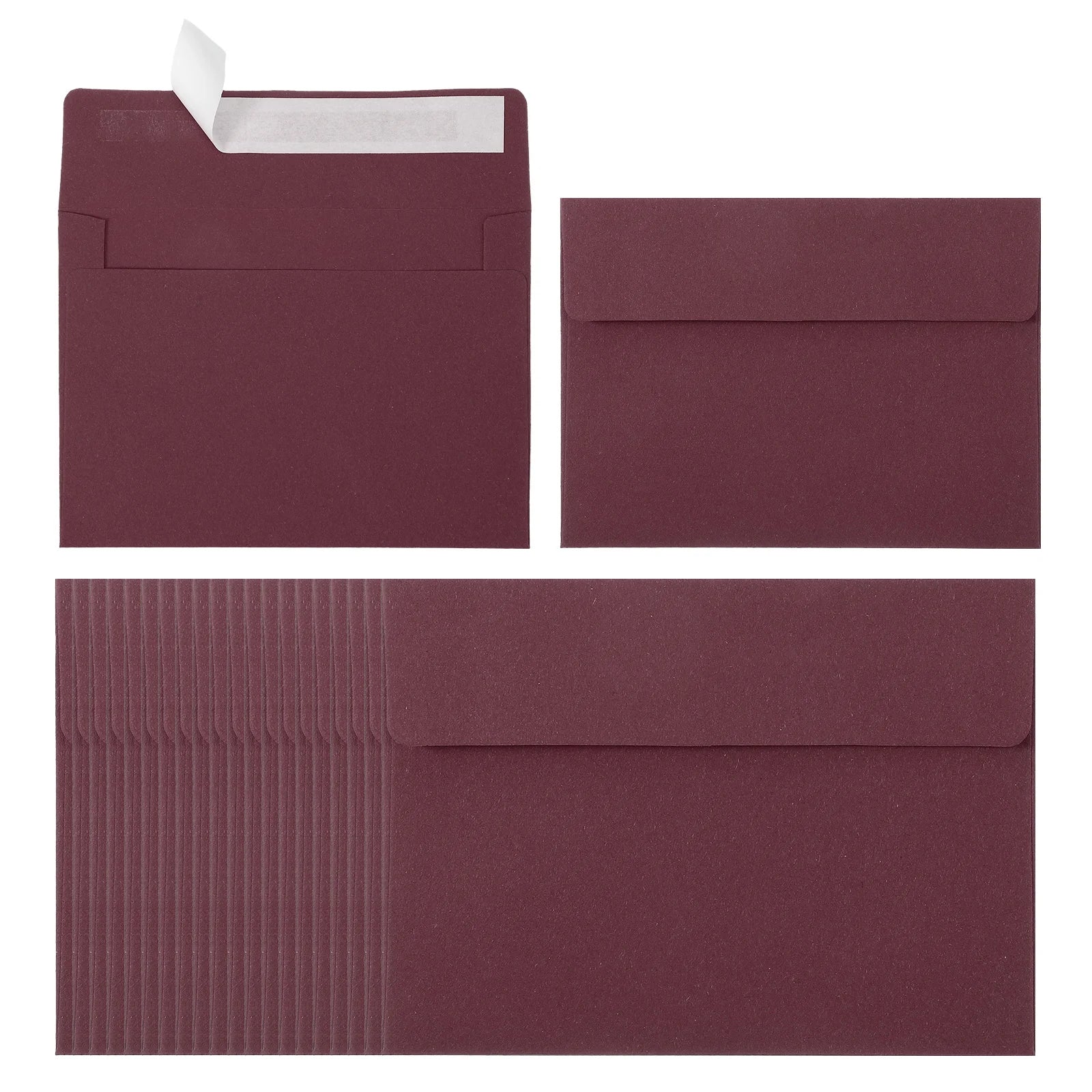 24Pcs A2 Envelopes Self Seal 110gsm Paper Invitation Envelopes for Postcard Wedding Greeting Cards Photos Announcement Mailing