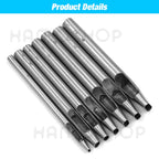 1pc 4mm/5mm Width Leather Oval Shape Hole Punch Steel Craft Hollow Hole Punch Leather Tools Leather Belt Hole Punch DIY Tools