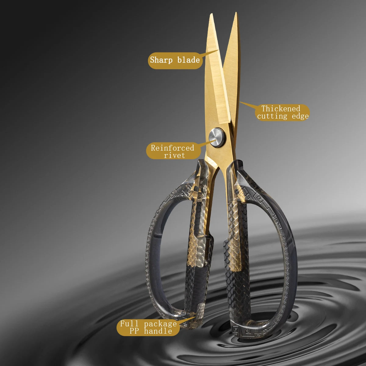High Precision Office Scissors,Sharp Stainless Steel Blades with PP Plastic Handle for Smooth Cutting,Perfect for School、Office