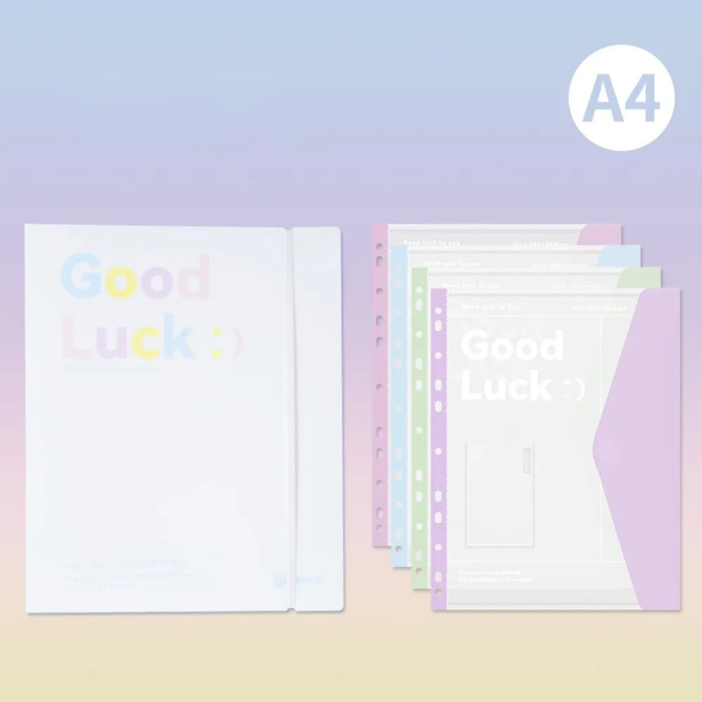 INS Style Loose Leaf A4 File Folder Transparent Detachable Data Book Students Stationery Office Storage Booklet School Office