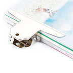 Large Clips 6.3 Inch Metal Binder Paper Clip Silver Metal File Money Binder Clamps Clip Stainless Steel Bull Paper Clips