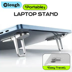 Elough Portable Laptop Atand Invisible Adhesive Bracket Folding Storage Height-Increasing Stand Keyboard Foot Pad Support Stand