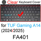 Keyboard Cover for ASUS TUF Gaming A15 A16 A17 A18 F15 F16 F17 FX507 FX607 FA608 FA808 FX608 Silicone Protector Skin Case 15 16