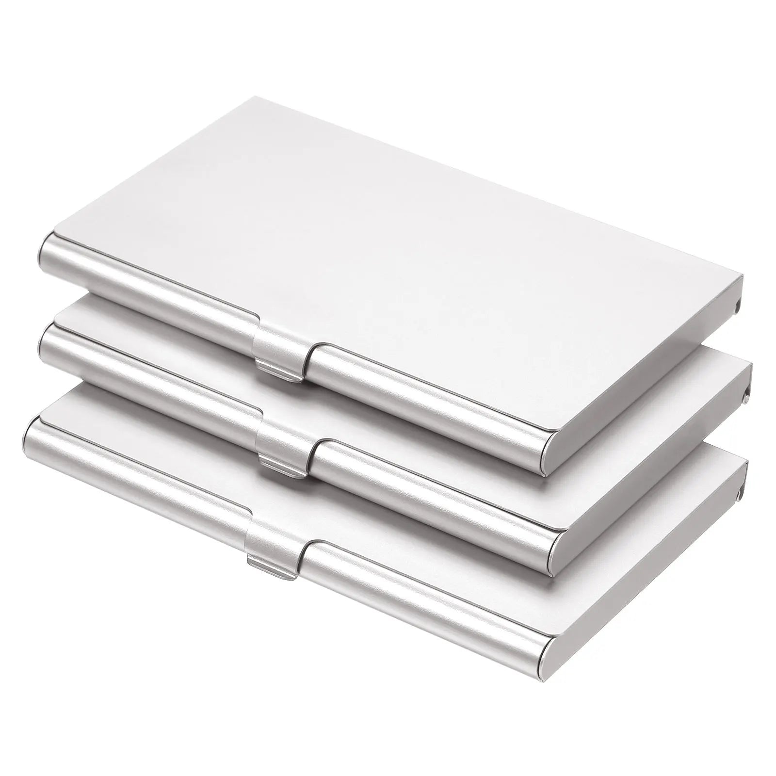 1/2/3Pcs Business Card Holder Metal Box Cover Credit Card Holder Aluminum Alloy Flip Cover Slim Name Cards Case for Women Men