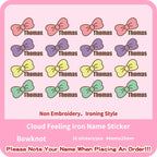 Custom Thermal Embroidery Iron Name Tag Sticker Personalized Washable Sewing Clothing Children Stickers Clothes Babysuit Labels