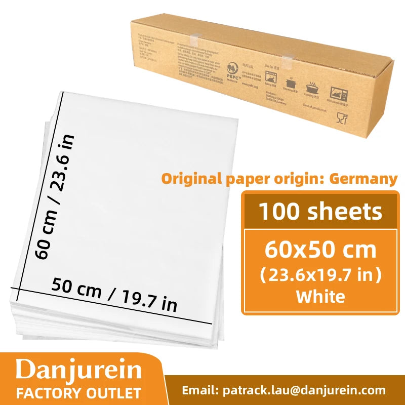Parchment Paper Baking Paper Non-Stick Precut Square 4” to 12” Baking Sheets Oven Grilling Air Fryer Steaming Bread Cake Cookie