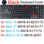 Keyboard Cover for Acer Nitro 16 16S 15 17 5 Spin 7 AN515 AN517 AN715 V AN16 AN14 ANV15 AN18 ANV16 Silicone Protector Skin Case