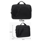 15.6 Inch 17 In Laptop Bag Business Portable Nylon Handbags Laptop Shoulder Briefcase Zipper Anti-theft Shoulder Simple Style
