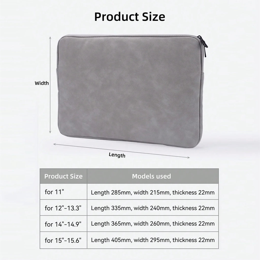 PU sheepskin leather fabric Waterproof Leather 9.7-15.6 inch Tablet PC Carrying Case Protective  Notebook Shockproof Cover