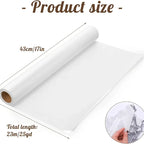 17in x 25yd, White Trace Paper Pattern Paper Translucent Tracing Paper for Sewing, Drawing, Sketching, Gift Wrapping