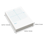 4 Books Xy Graph Paper Notebooks Dual-Side Math Practice Sheets Blank and Coordinate Grids for Calculations Graphing